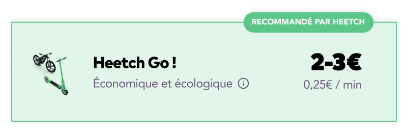 Card Heetch Go — recommandé