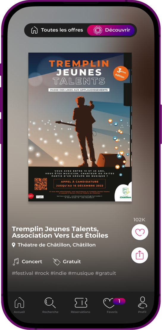 Écran Moi & mes amis avec QR code et liste d'amis ajoutés