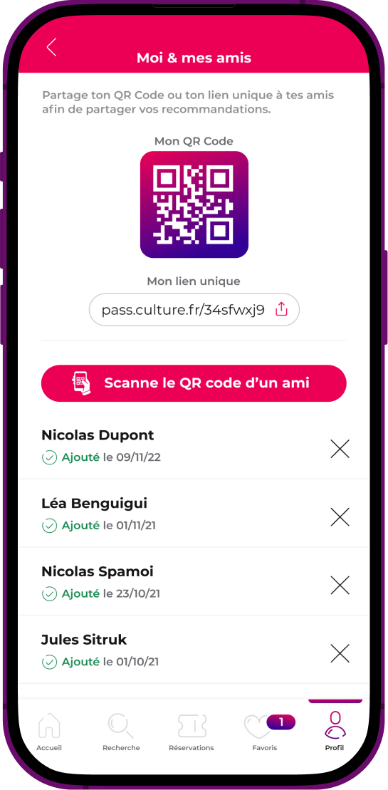 Sketches papier de l'idéation Pass Culture