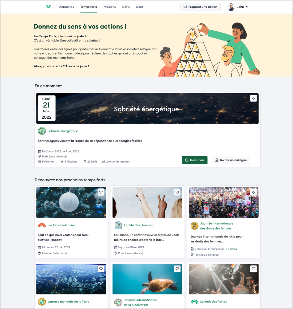 Do Space — calendrier et dashboard