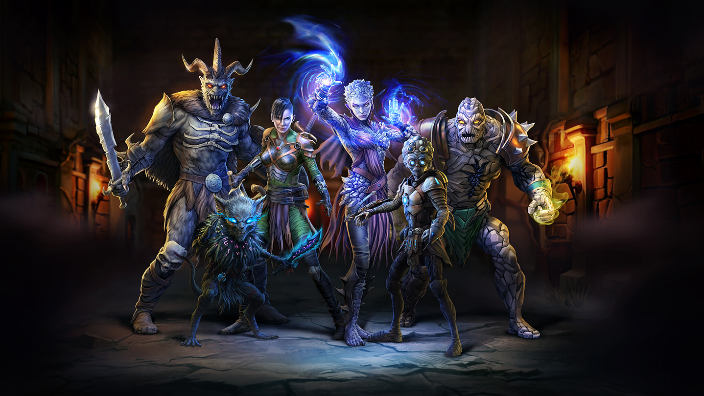 Les six classes iconiques de Gloomhaven : Brute, Tinkerer, Spellweaver, Scoundrel, Cragheart, Mindthief