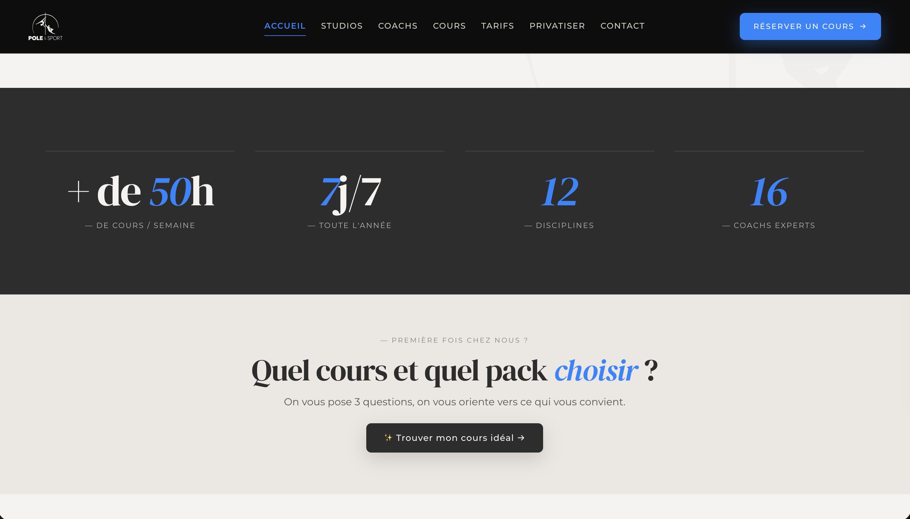 Point d'entrée du quiz sur la page d'accueil